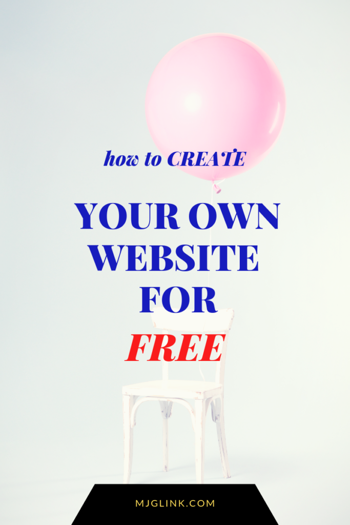 How to create a website free of cost