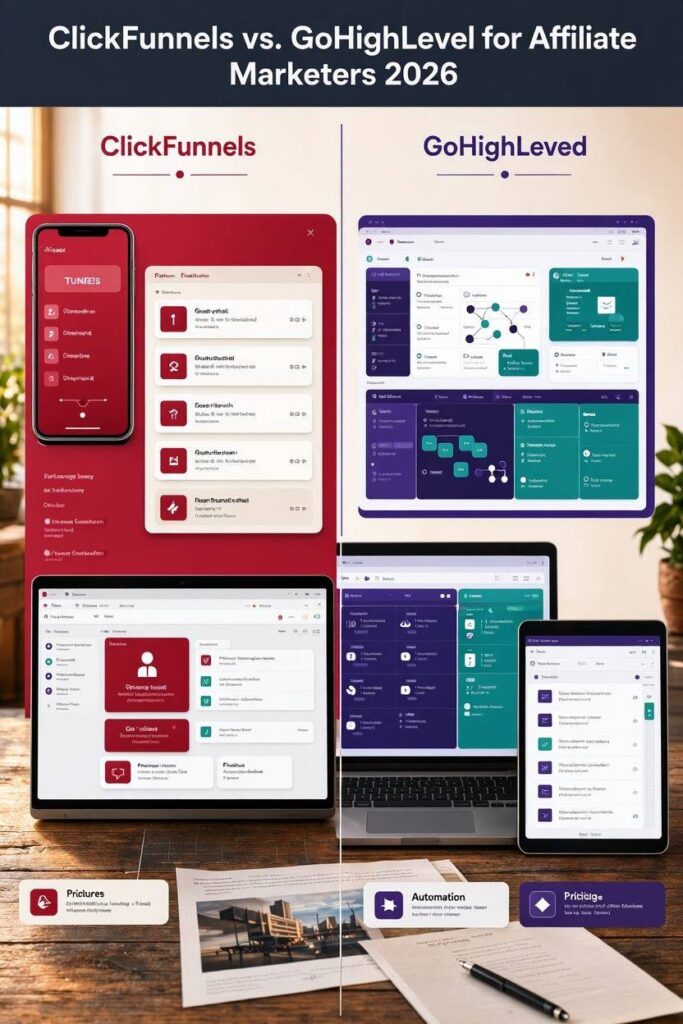 ClickFunnels vs. GoHighLevel for Affiliate Marketers 2026