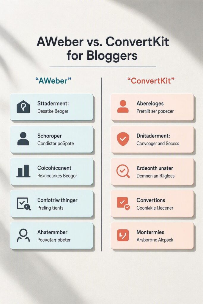AWeber vs. ConvertKit for Bloggers
